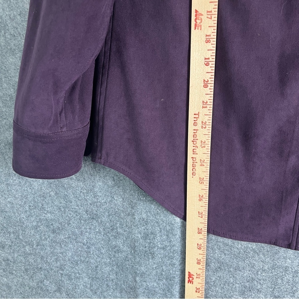 HARVE BENARD Vintage Purple Pantsuit Button Front Top Pleated Pants Size 8 FLAW - Picture 10 of 14